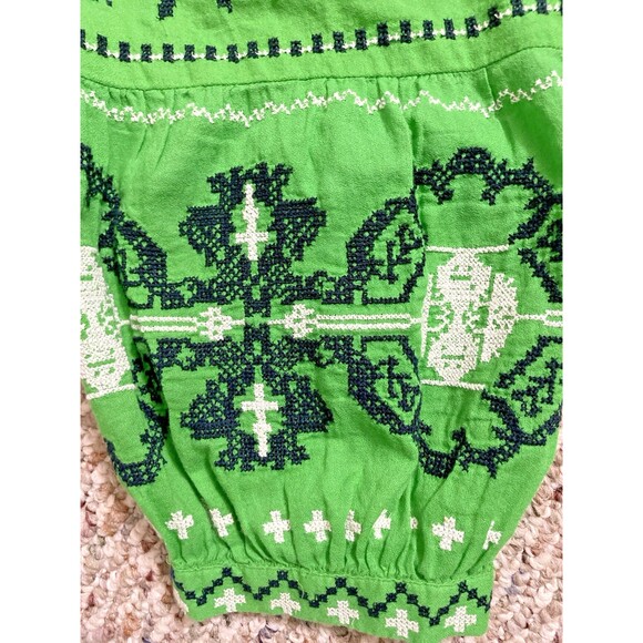 Crown & Ivy Peasant Top NWT Blouse Boho sz 3X Plus 3/4 Sleeve Embroidered Tunic - Picture 6 of 16